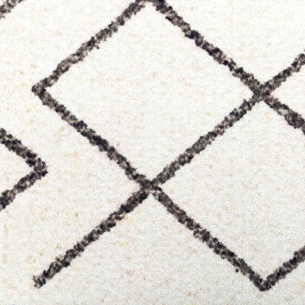 Küchen Teppich Weiß 150 x 45 cm Samt