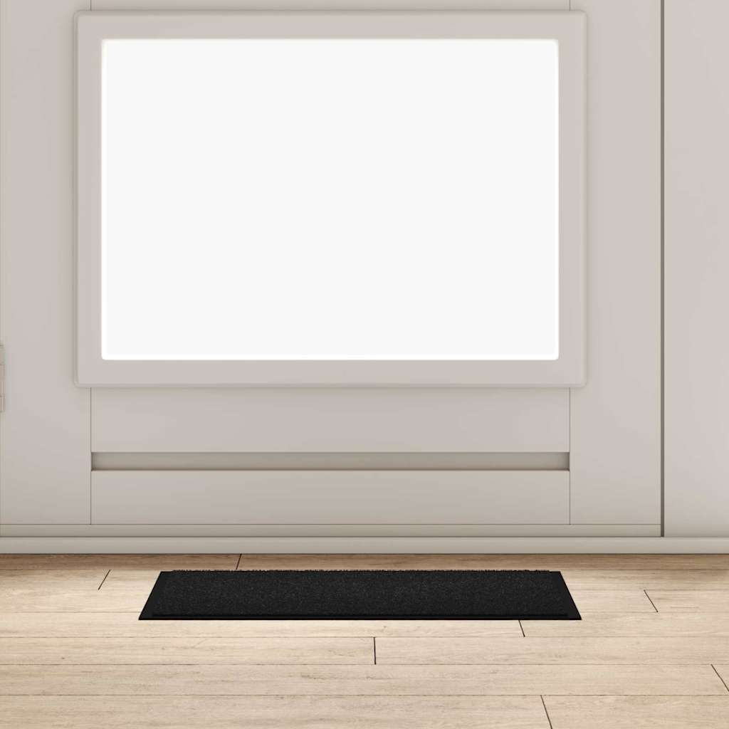 Fußmatte Schwarz 40 x 60 cm Teddystoff