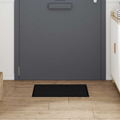 Fußmatte Schwarz 40 x 60 cm Teddystoff