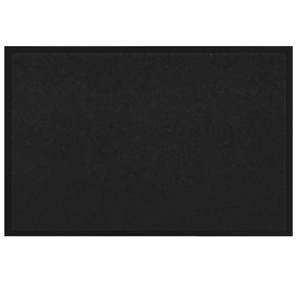 Fußmatte Schwarz 40 x 60 cm Teddystoff