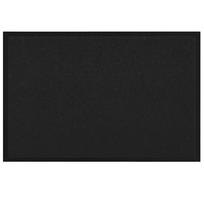 Fußmatte Schwarz 40 x 60 cm Teddystoff