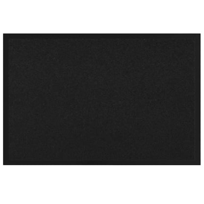 Fußmatte Schwarz 80 x 120 cm Teddystoff