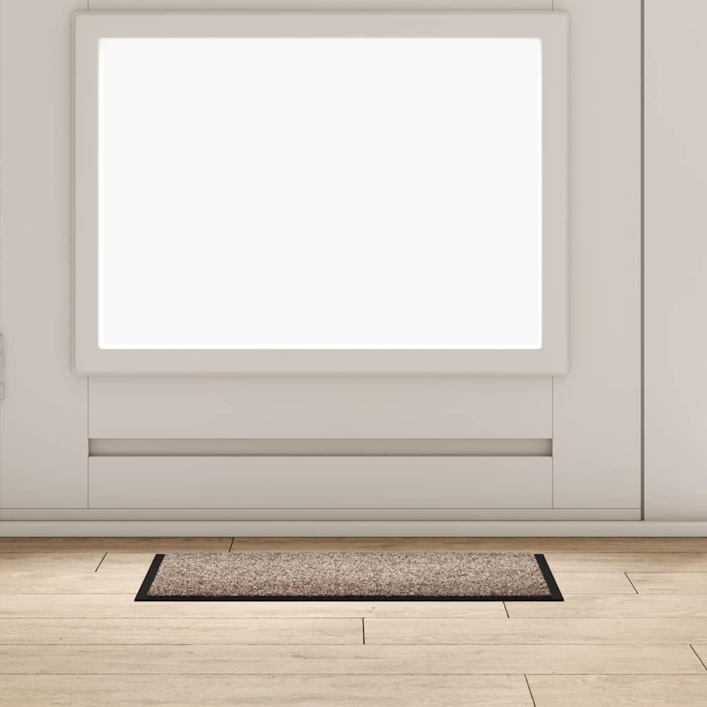 Fußmatte Beige 40 x 60 cm Teddystoff
