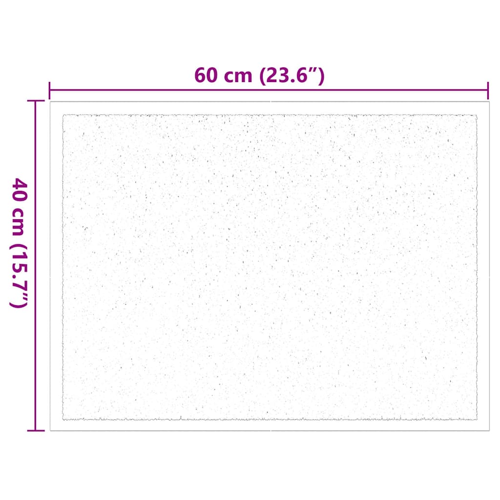 Fußmatte Beige 40 x 60 cm Teddystoff