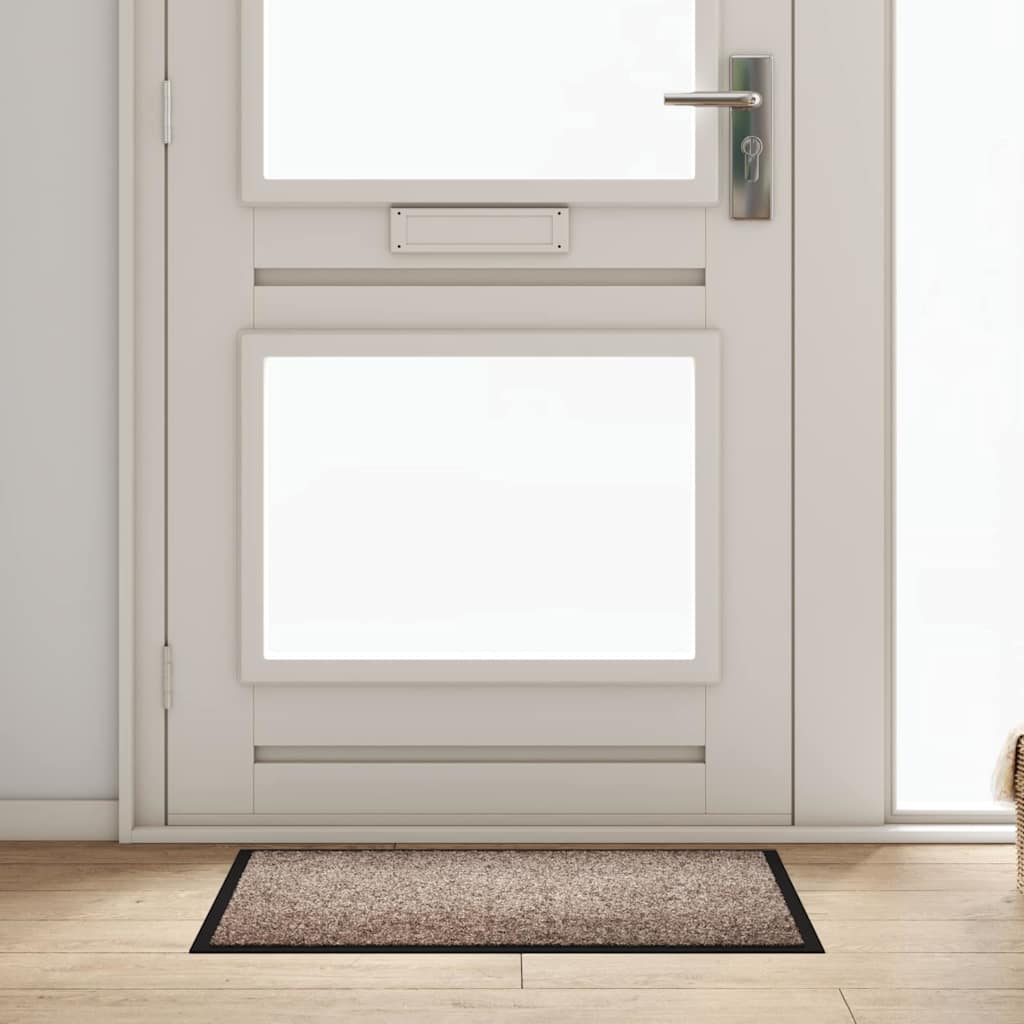Fußmatte Beige 60 x 80 cm Teddystoff