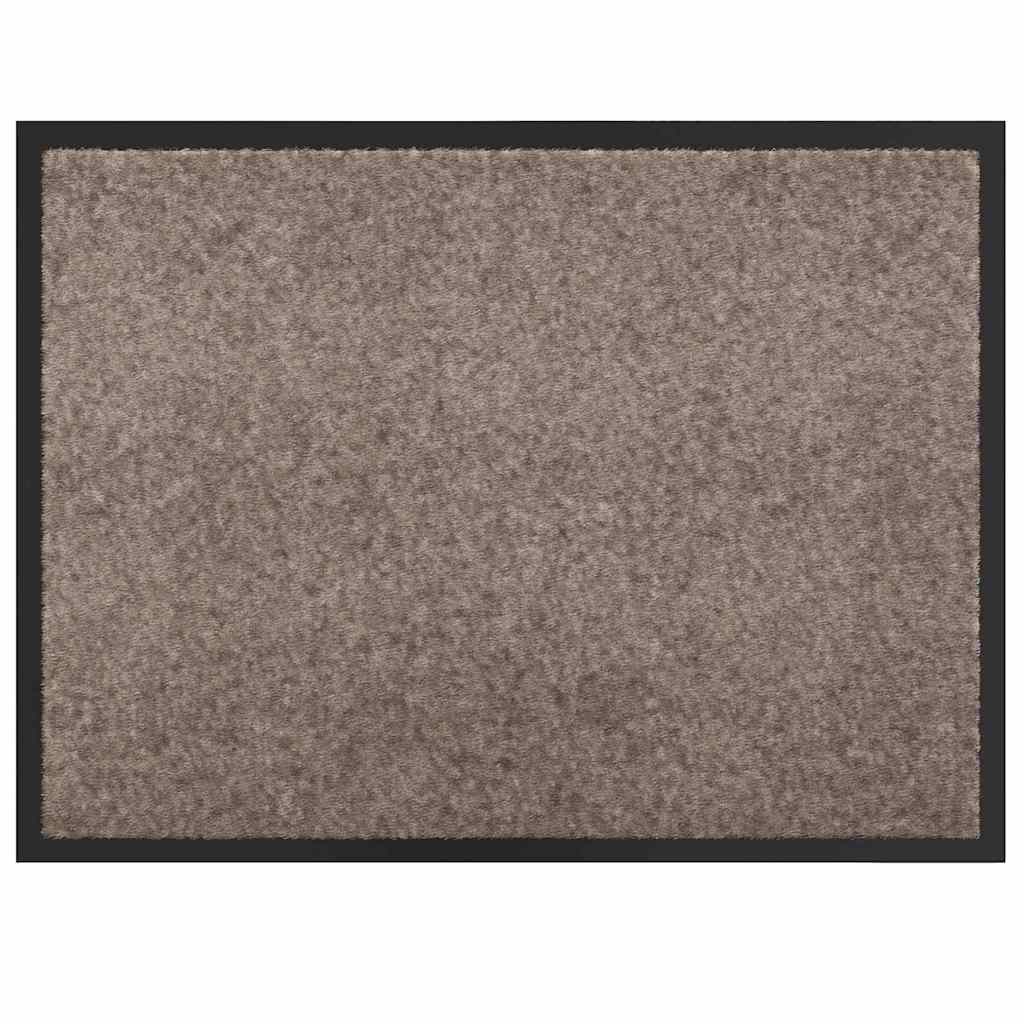 Fußmatte Beige 60 x 80 cm Teddystoff