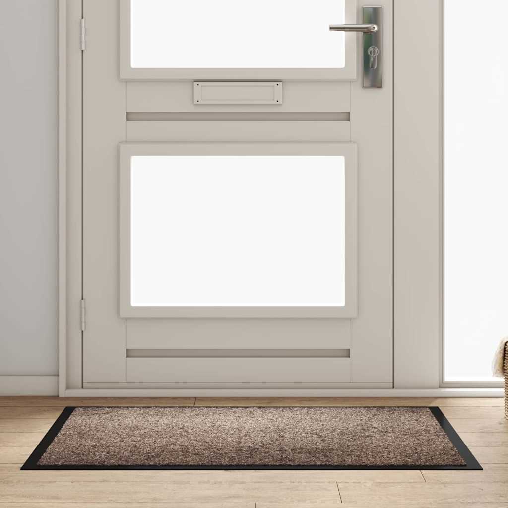 Fußmatte Beige 80 x 120 cm Teddystoff