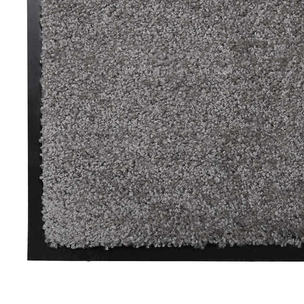 Fußmatte Hellgrau 60 x 80 cm Teddystoff