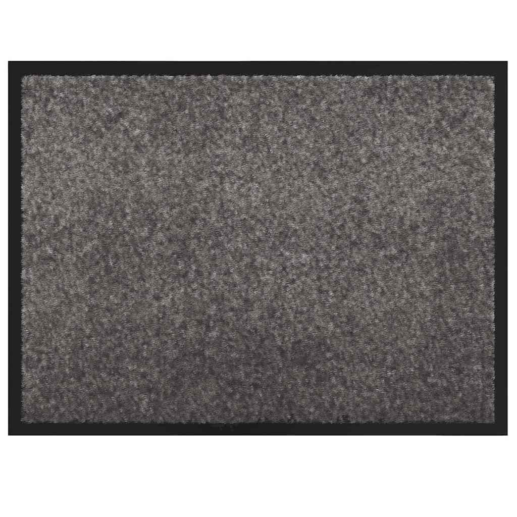 Fußmatte Hellgrau 60 x 80 cm Teddystoff