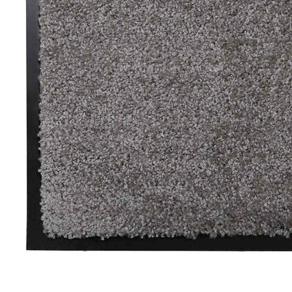 Fußmatte Hellgrau 80 x 120 cm Teddystoff
