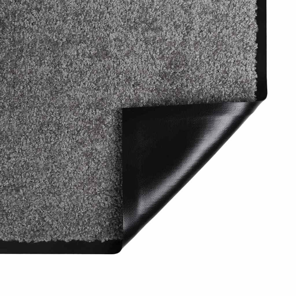 Fußmatte Hellgrau 80 x 120 cm Teddystoff