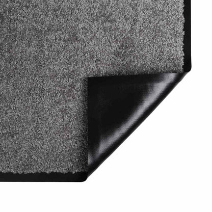 Fußmatte Hellgrau 80 x 120 cm Teddystoff