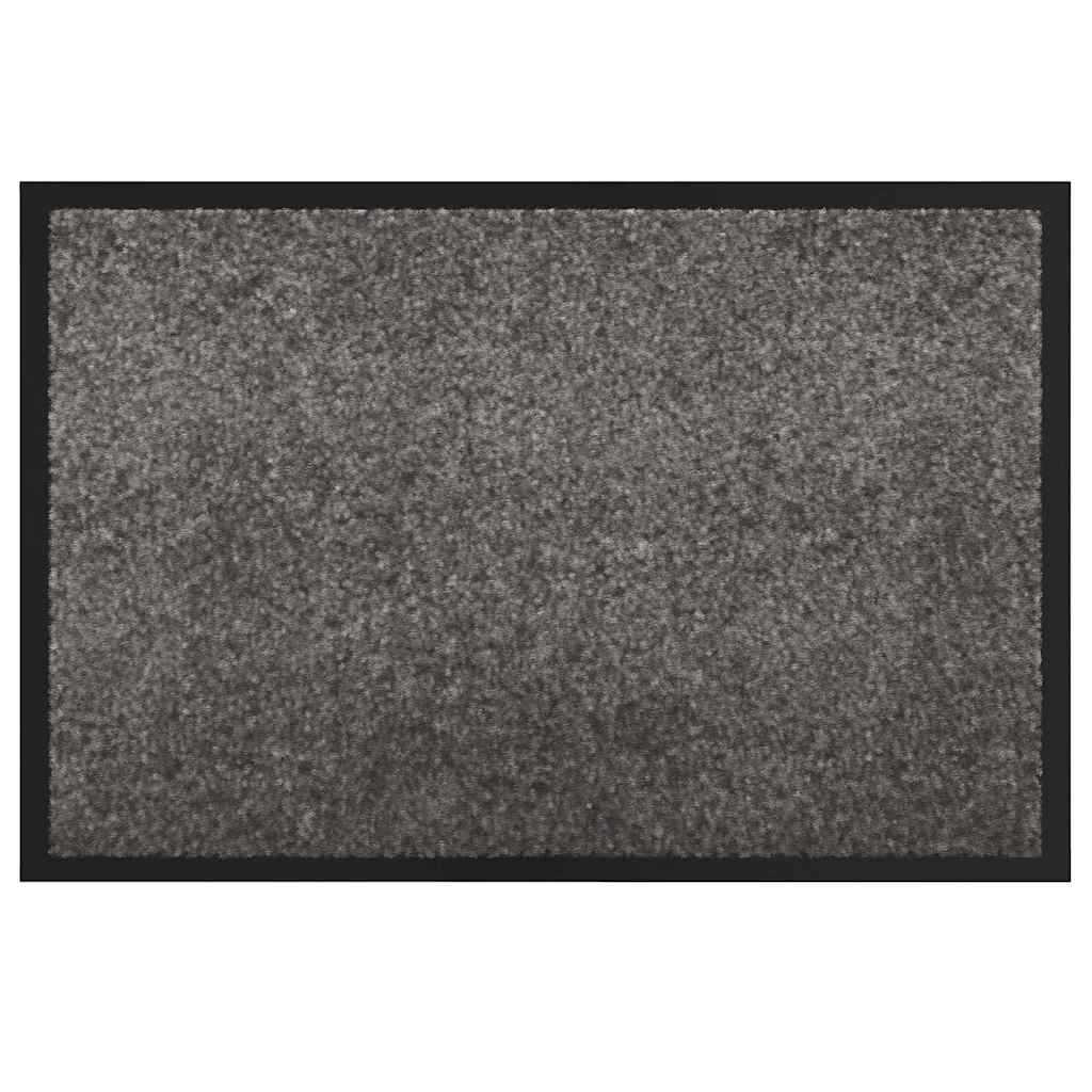 Fußmatte Hellgrau 80 x 120 cm Teddystoff