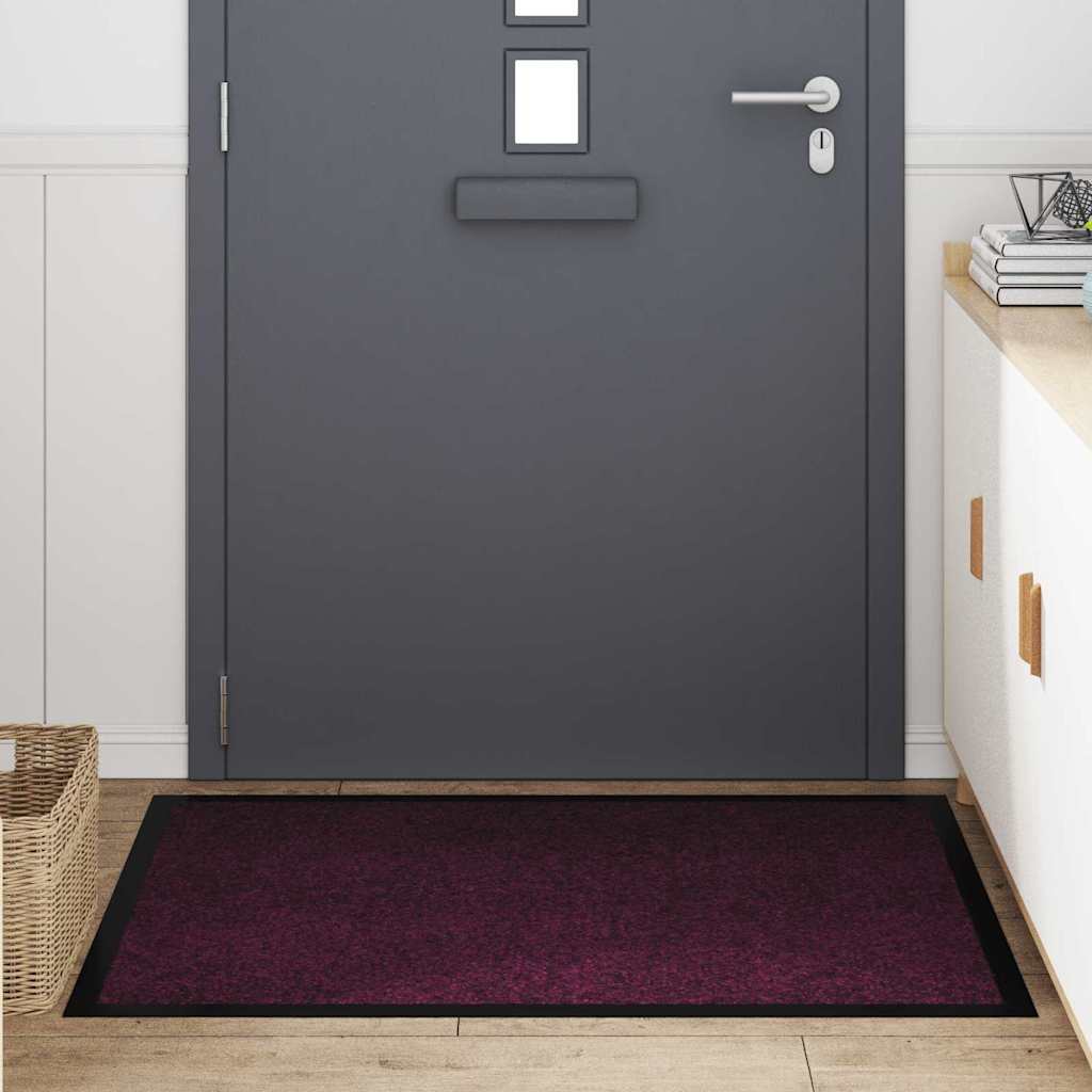 Fußmatte Bordeaux 80 x 120 cm Teddystoff