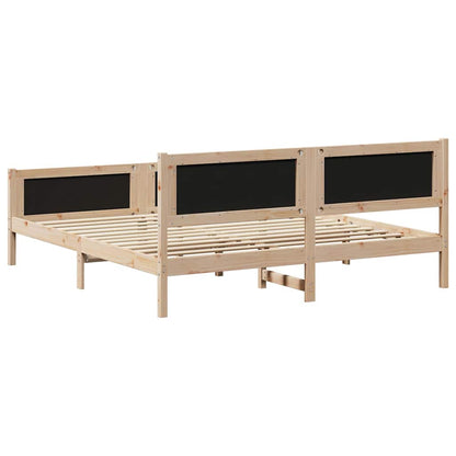 Bettgestell mit Kopfteil Schwarz 200 x 200 cm Stoff