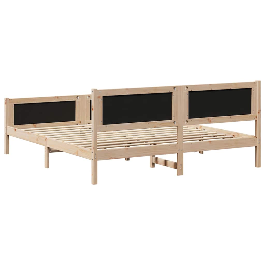 Bettgestell mit Kopfteil Schwarz 180 x 200 cm Stoff