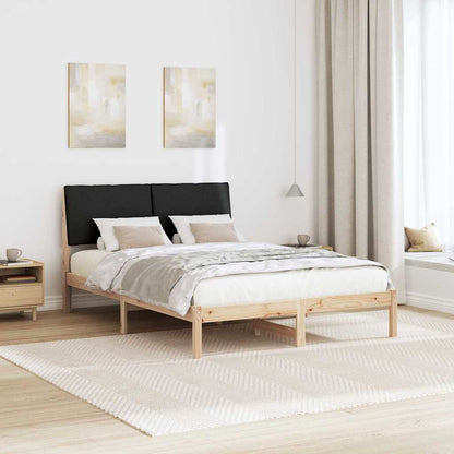 Bettgestell Braun und Schwarz 160 x 200 cm Massivholz Kiefer