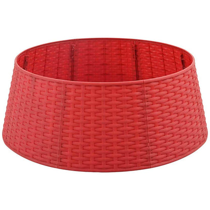 Weihnachtsbaumrock Rot Ø 65 x 24 cm Kunststoff