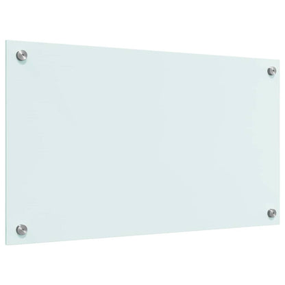 Küchenrückwand Weiß 70 x 40 cm Gehärtetes Glas