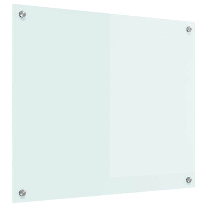 Küchenrückwand Weiß 70 x 60 cm Gehärtetes Glas