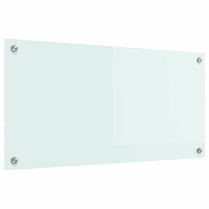 Küchenrückwand Weiß 80 x 40 cm Gehärtetes Glas