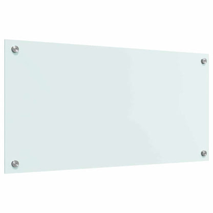 Küchenrückwand Weiß 80 x 40 cm Gehärtetes Glas