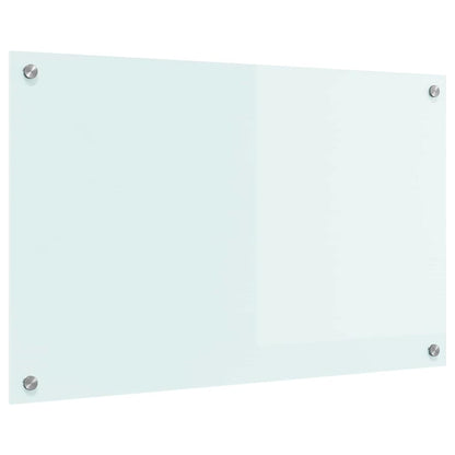 Küchenrückwand Weiß 80 x 50 cm Gehärtetes Glas