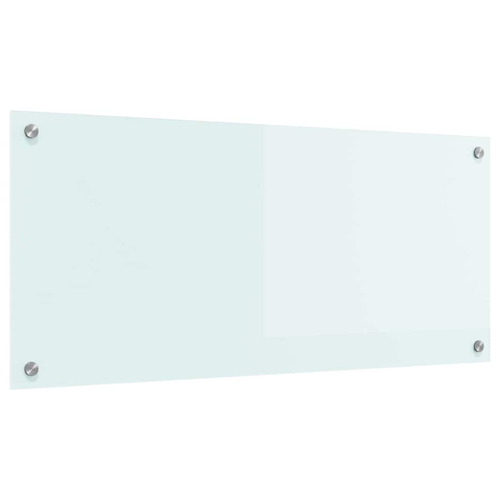 Küchenrückwand Weiß 90 x 40 cm Gehärtetes Glas