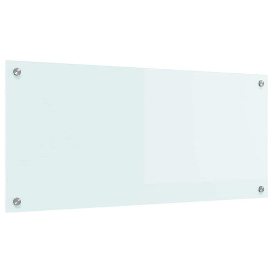 Küchenrückwand Weiß 90 x 40 cm Gehärtetes Glas