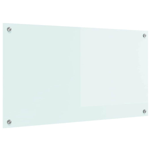 Küchenrückwand Weiß 90 x 50 cm Gehärtetes Glas