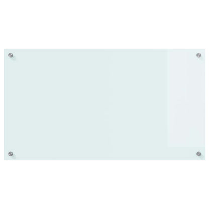 Küchenrückwand Weiß 90 x 50 cm Gehärtetes Glas