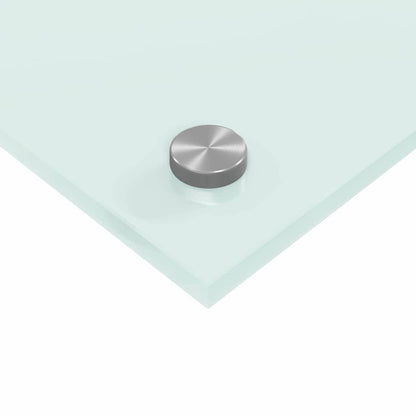 Küchenrückwand Weiß 100 x 40 cm Gehärtetes Glas