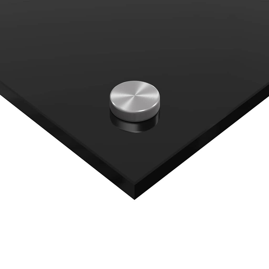 Küchenrückwand Schwarz 80 x 40 cm Gehärtetes Glas