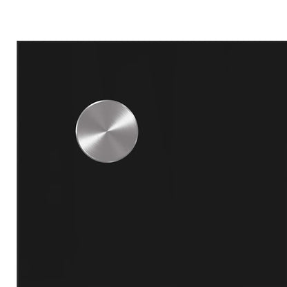 Küchenrückwand Schwarz 90 x 50 cm Gehärtetes Glas