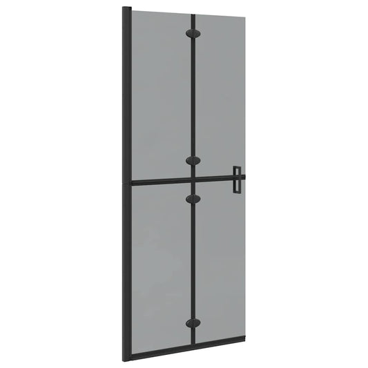 Walk-in Duschwand Schwarz 80 x 6,5 x 190 cm