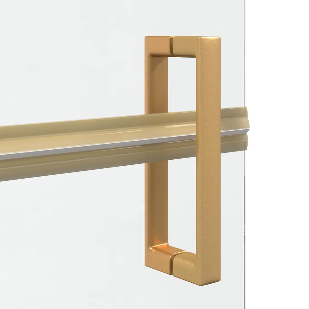 Walk-in Duschwand Gold 70 x 6.5 x 190 cm Energiesparendes Glas