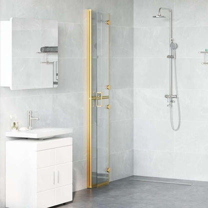 Walk-in Duschwand Gold 70 x 6.5 x 190 cm Energiesparendes Glas
