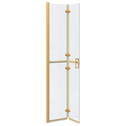 Walk-in Duschwand Gold 70 x 6.5 x 190 cm Energiesparendes Glas