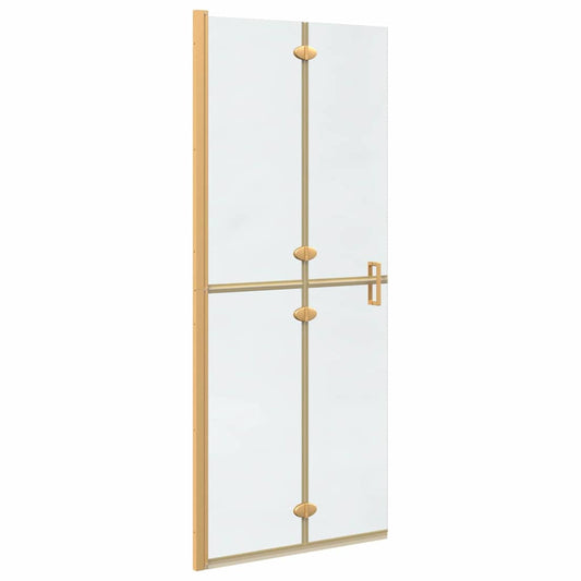 Walk-in Duschwand Gold 80 x 6.5 x 190 cm Energiesparendes Glas