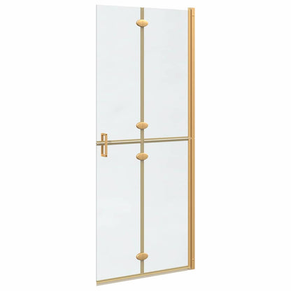 Walk-in Duschwand Gold 80 x 6.5 x 190 cm Energiesparendes Glas