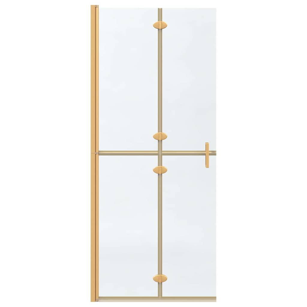 Walk-in Duschwand Gold 80 x 6.5 x 190 cm Energiesparendes Glas
