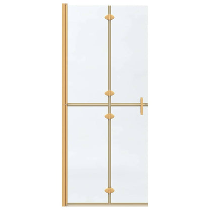 Walk-in Duschwand Gold 80 x 6.5 x 190 cm Energiesparendes Glas