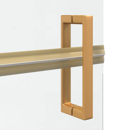 Walk-in Duschwand Gold 90 x 6.5 x 190 cm Energiesparendes Glas