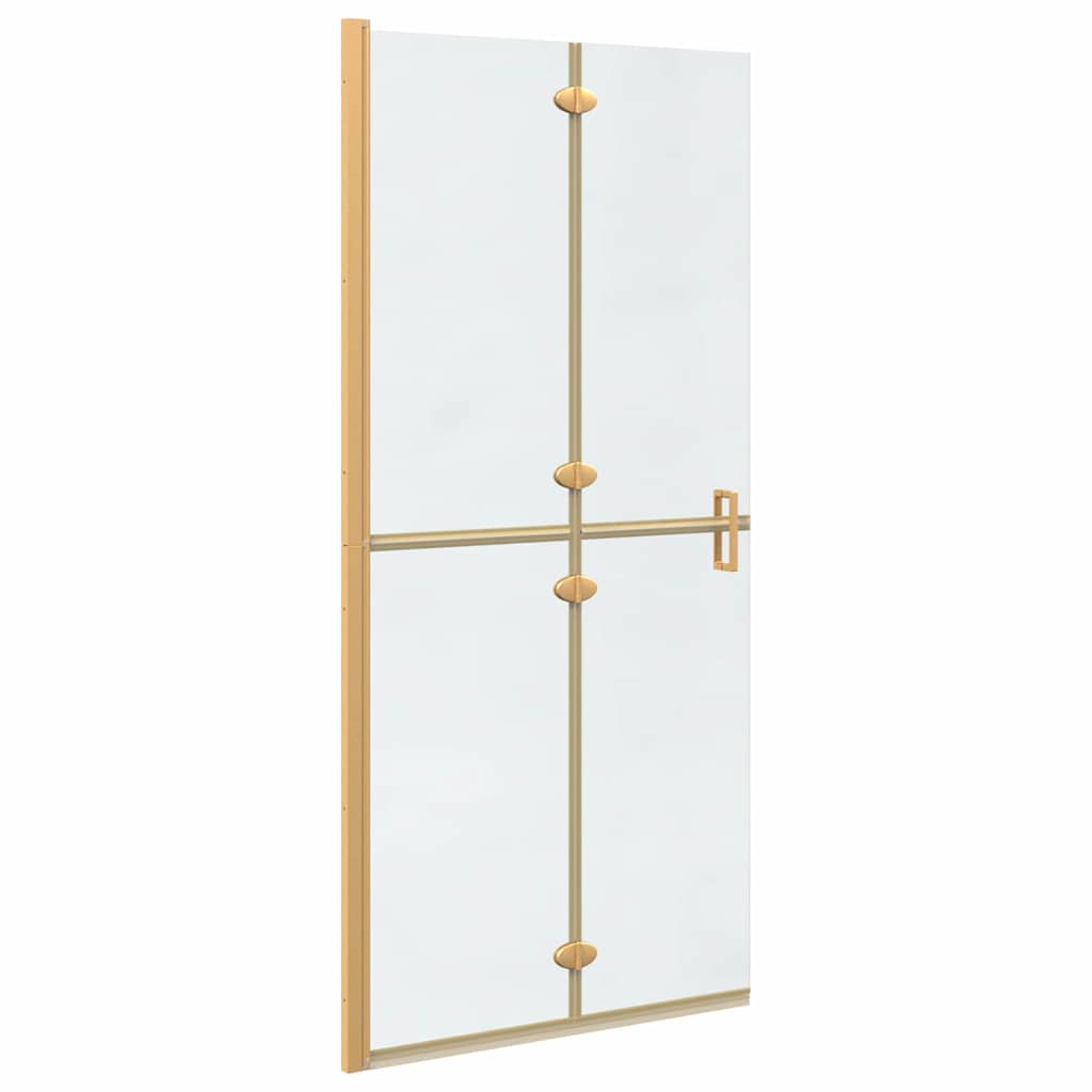 Walk-in Duschwand Gold 90 x 6.5 x 190 cm Energiesparendes Glas