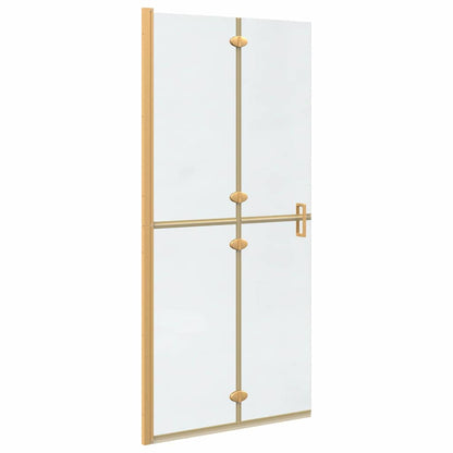 Walk-in Duschwand Gold 90 x 6.5 x 190 cm Energiesparendes Glas