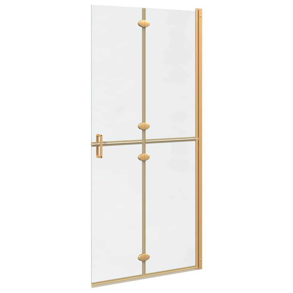 Walk-in Duschwand Gold 90 x 6.5 x 190 cm Energiesparendes Glas