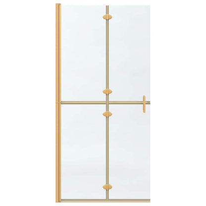 Walk-in Duschwand Gold 90 x 6.5 x 190 cm Energiesparendes Glas