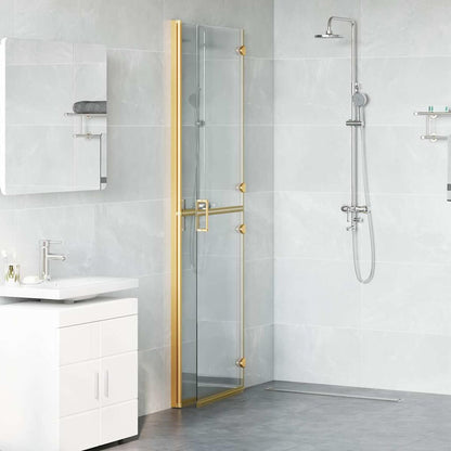 Walk-in Duschwand Gold 120 x 6,5 x 190 cm Energiesparendes Glas