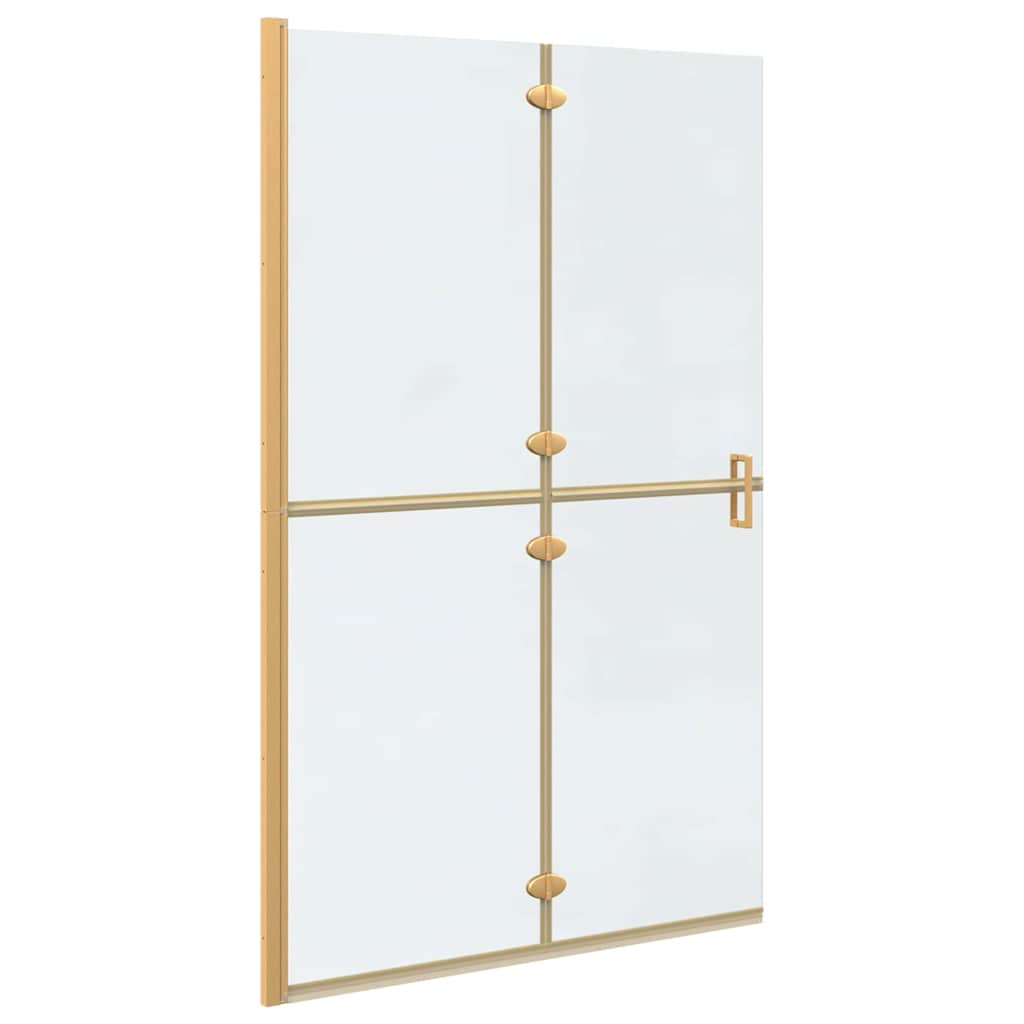 Walk-in Duschwand Gold 120 x 6,5 x 190 cm Energiesparendes Glas