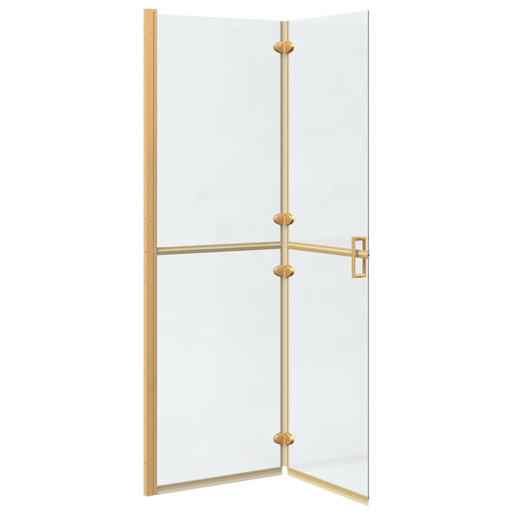 Walk-in Duschwand Gold 120 x 6,5 x 190 cm Energiesparendes Glas